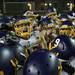 Warren De La Salle QB Shane Morris leads the post game chant after defeating Pioneer High School 35-7. Daniel Brenner I AnnArbor.com